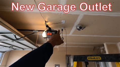 garage door opener receptacle positioning